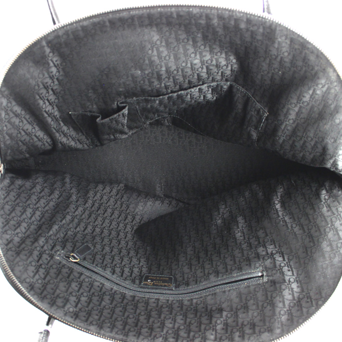 Dior Jeanne handbag in black leather and black suede - Detail D2