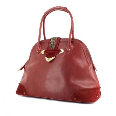 Borsa Jeanne in pelle rossa e camoscio rosso