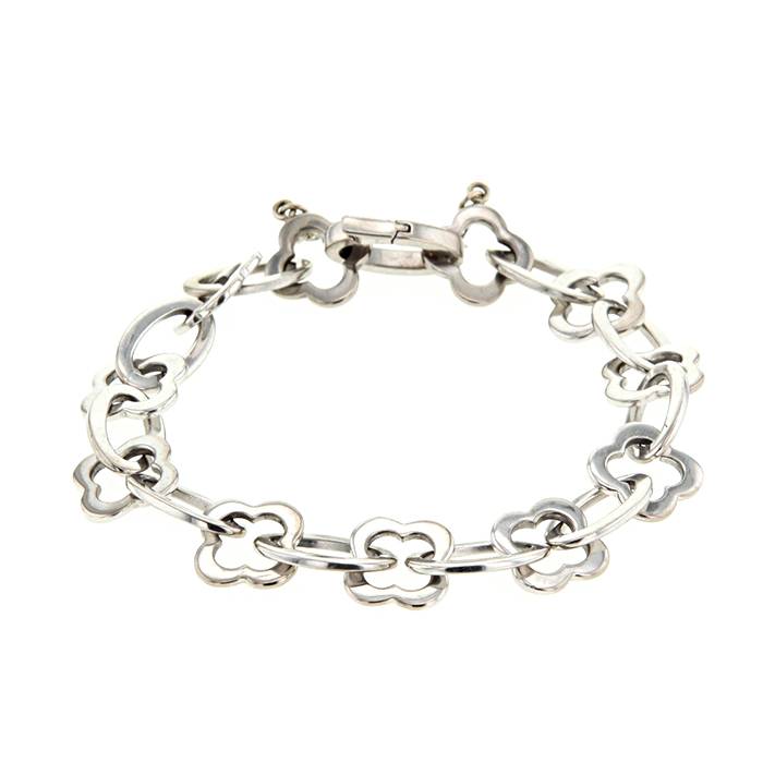 Van cleef alhambra sales bracelet white gold