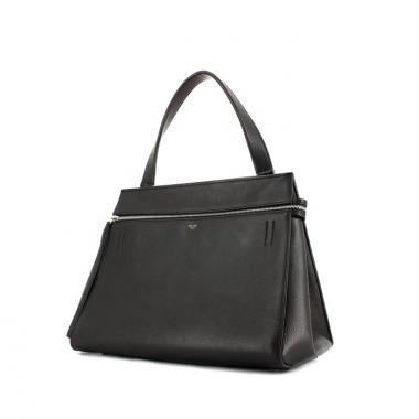 Borsa Edge in pelle nera