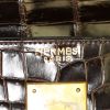 Borsa Hermes Kelly 32 cm in coccodrillo marino marrone cioccolato - Detail D4 thumbnail