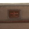 Porta-documentos Louis Vuitton Sabana en lona a cuadros ébano y cuero marrón - Detail D4 thumbnail