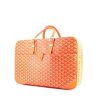 Goyard Majordome suitcase in orange monogram canvas and orange leather - 00pp thumbnail