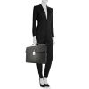 Louis Vuitton briefcase in black taiga leather - Detail D1 thumbnail