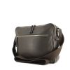 Hermes handbag in brown leather and brown canvas - 00pp thumbnail