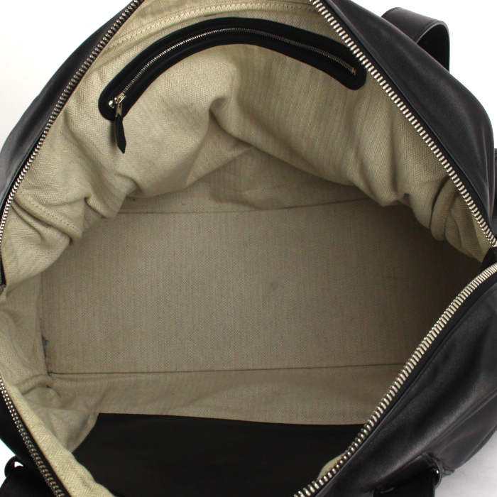 Borsa weekend Hermes Arion in pelle nera - Detail D3