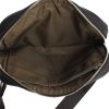 Louis Vuitton handbag/clutch in black canvas and brown leather - Detail D2 thumbnail