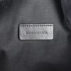 Shopping bag in tela nera con decoro di borchie e pelle nera - Detail D3 thumbnail