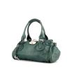 Chloé Paddington handbag in green leather - 00pp thumbnail