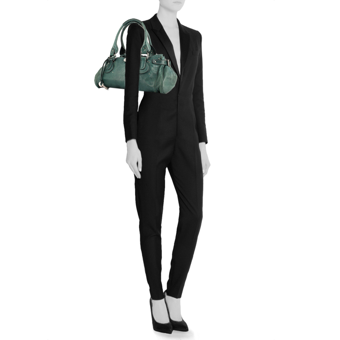 Borsa Paddington in pelle verde - Detail D1