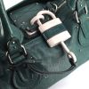 Chloé Paddington handbag in green leather - Detail D2 thumbnail