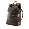 Berluti shoulder bag in brown leather and grey blue suede - 00pp thumbnail