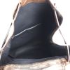 Sac porté épaule Berluti en cuir marron et daim bleu-gris - Detail D3 thumbnail