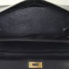 Hermes Kelly 32 cm handbag in blue box leather - Detail D3 thumbnail