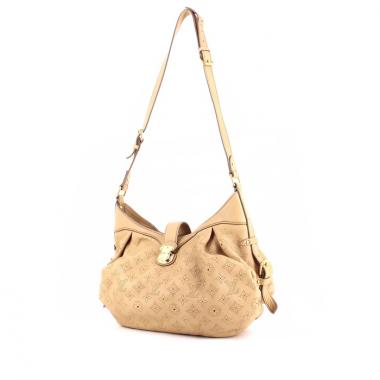 Borsa bisaccia Louis Vuitton in pelle Mahina beige