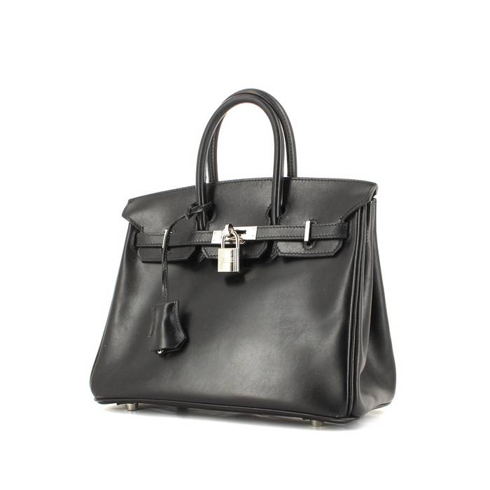Hermes Birkin 25 cm Handbag in Black Epsom Leather