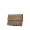 Billetera Louis Vuitton en lona Monogram y cuero marrón - 00pp thumbnail