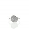 Boucheron Tentation Macaron small model ring in white gold,  diamonds and sapphire - 360 thumbnail