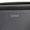 Bolso de mano Cartier en cuero azul gris - Detail D5 thumbnail