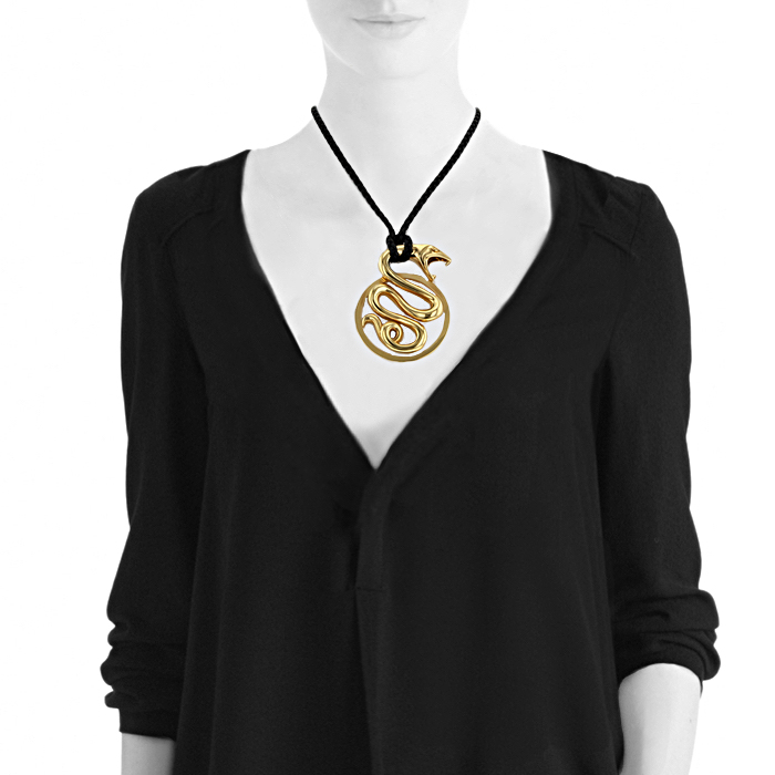 Boucheron Trouble large model pendant in yellow gold - Detail D1