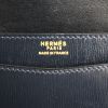 Hermes Lydie - Bag handbag in navy blue box leather - Detail D3 thumbnail