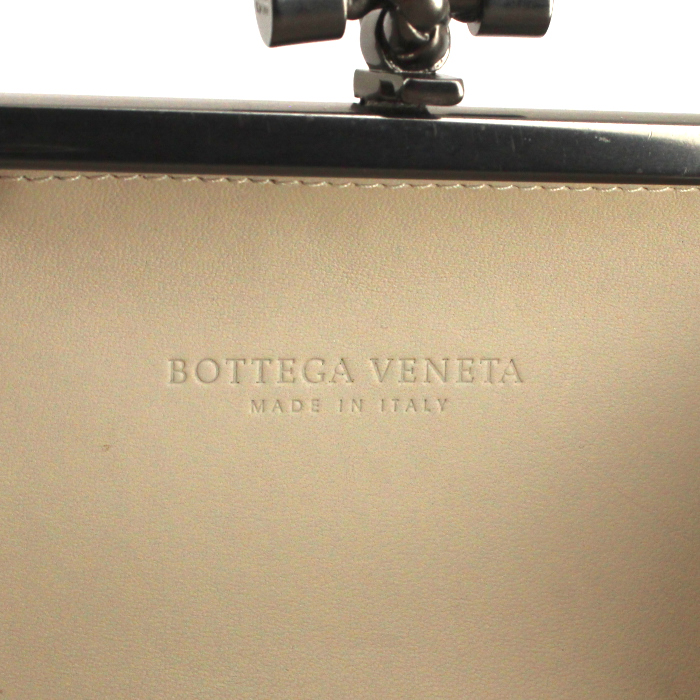Pochette Bottega Veneta Knot en métal argenté - Detail D3