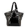 Saint Laurent Downtown small model handbag in black patent leather - 360 thumbnail