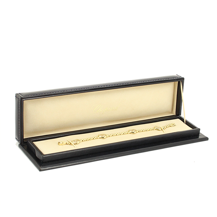 Chopard Happy Diamonds flexible bracelet in yellow gold and diamonds
