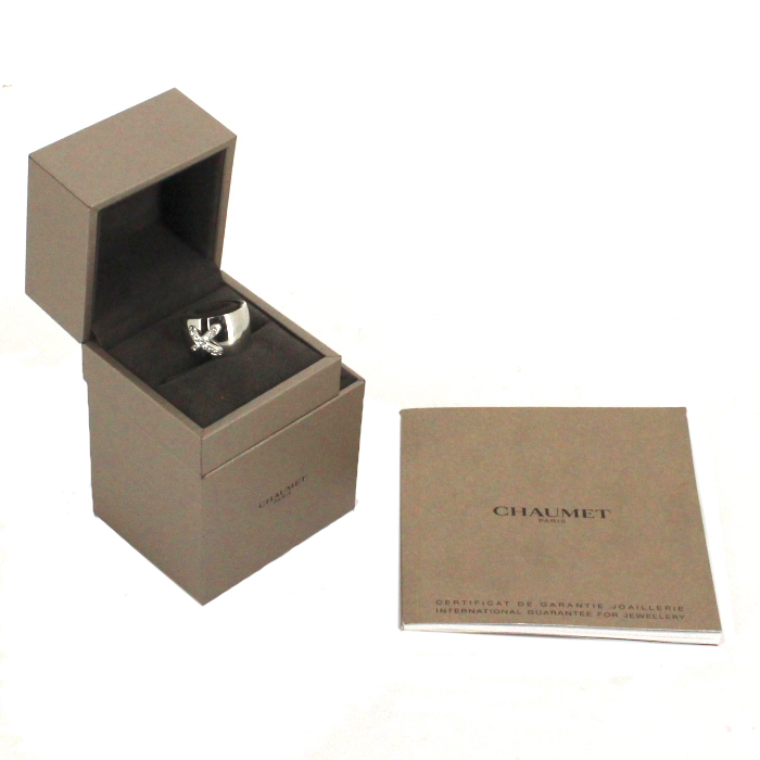 Chaumet Lien size XL ring in white gold and diamonds - Detail D2