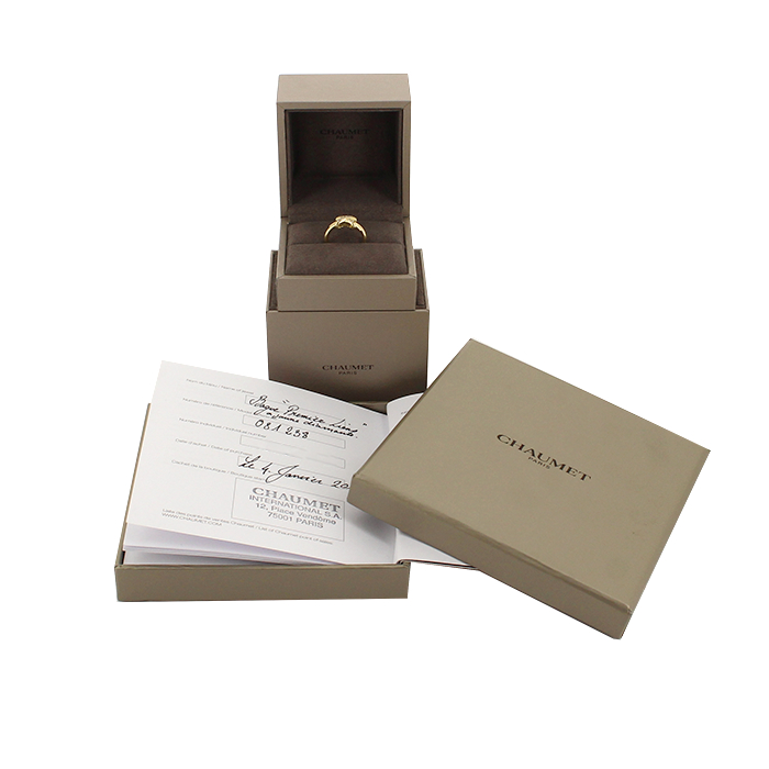 Sortija Chaumet Premiers Liens en oro amarillo y diamantes - Detail D2