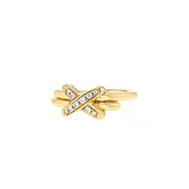 Bague Chaumet Premiers Liens en or jaune et diamants