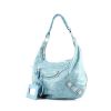 Balenciaga handbag in blue leather - 00pp thumbnail