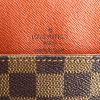 Sac Louis Vuitton Musette en toile damier et cuir marron - Detail D3 thumbnail