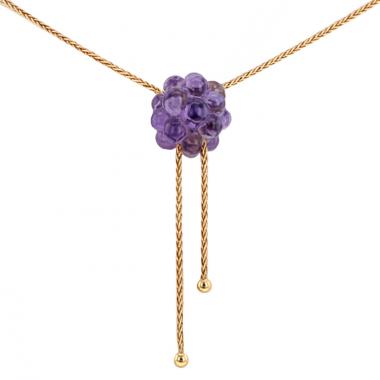 Collar Boucheron Grains de Mure en oro rosa y amatista