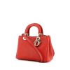 Dior Diorissimo small model handbag in red grained leather - 00pp thumbnail