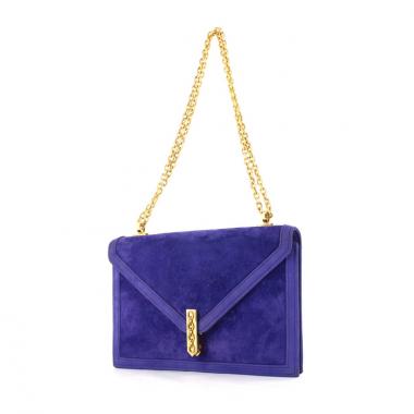 Hermes New Jimmy's handbag in doblis calfskin and purple leather