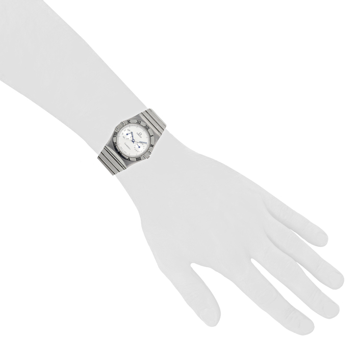 Omega Constellation watch in stainless steel Circa  1990 - Detail D1