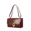 Hermes handbag in burgundy box leather - 00pp thumbnail