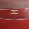 Bolso de mano Hermes en cuero box color burdeos - Detail D4 thumbnail