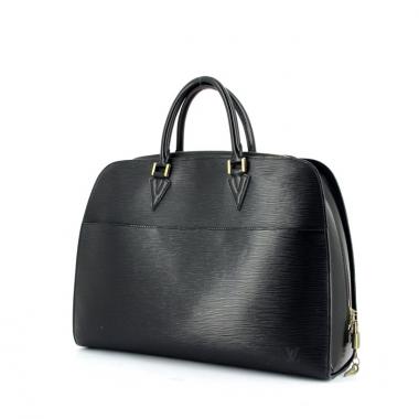 Louis Vuitton Sorbonne weekend bag in black epi leather
