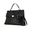 Balenciaga Dix Cartable handbag in black leather - 00pp thumbnail