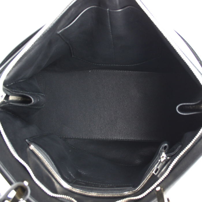 Balenciaga Dix Cartable handbag in black leather - Detail D3