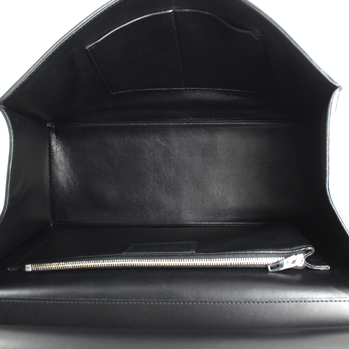 Balenciaga Dix Cartable handbag in black leather - Detail D3