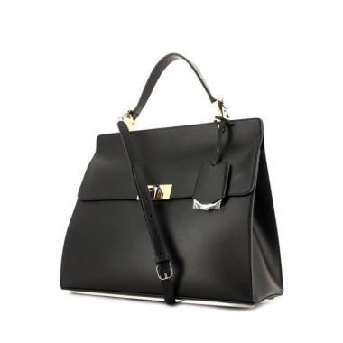 Bolso de mano Balenciaga Dix Cartable en cuero negro