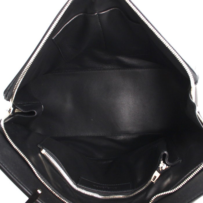 Borsa Dix Cartable in pelle nera - Detail D4