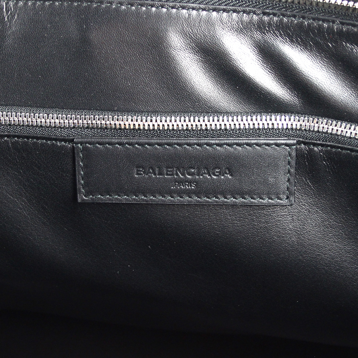 Borsa Dix Cartable in pelle nera - Detail D5