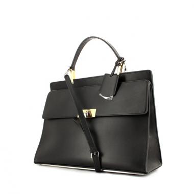 Balenciaga Dix Cartable handbag in black leather