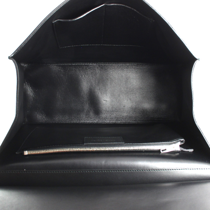 Balenciaga Dix handbag in black leather - Detail D3