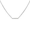 Messika Gatsby Barrette small model necklace in white gold and diamonds - 00pp thumbnail