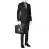 Porte-documents Louis Vuitton en cuir épi noir - Detail D1 thumbnail